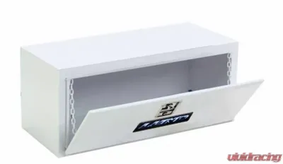 LUND 48-Inch Flush Mount Truck Tool Box Mid Size Single Lid Steel White - 86548